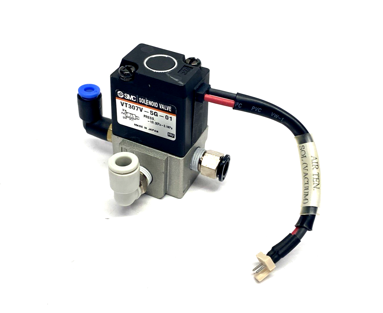VT307V-5G-01 | SMC Pneumatic Solenoid Valve, Base Mount, 1/8" 24VDC - Used - Maverick Industrial Sales