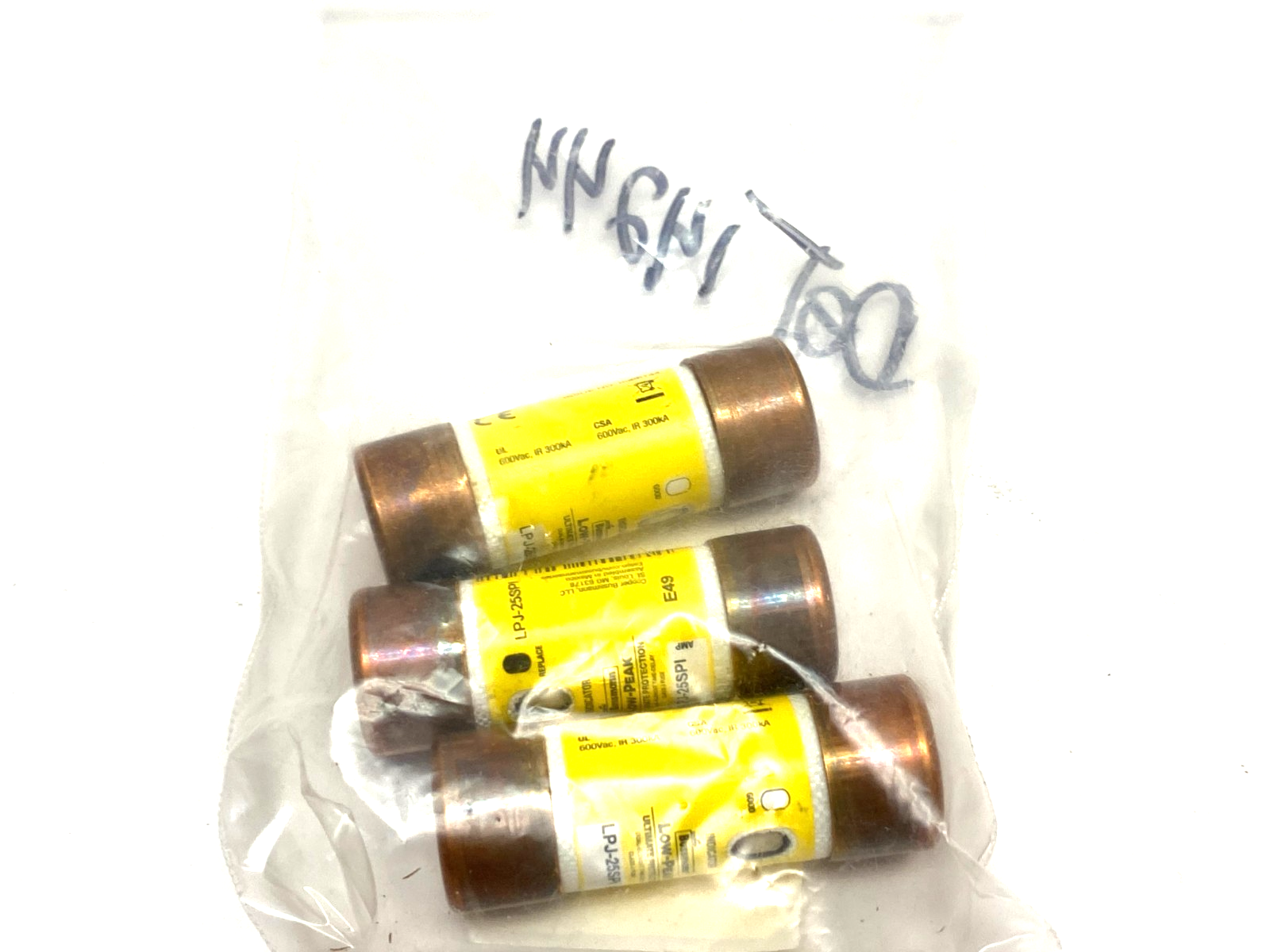 Cooper Bussmann LPJ-25SPI LOW-PEAK Dual-Element Time Delay Fuse LOT OF 3 - Maverick Industrial Sales