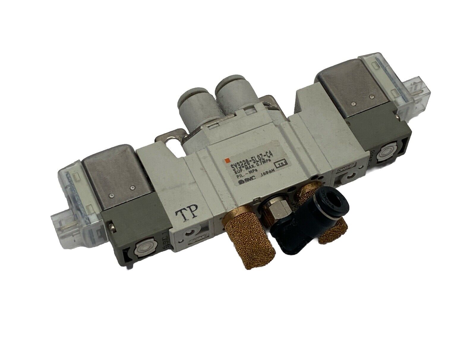 SMC SY3220-5LOZ-C4 Pneumatic Solenoid Valve 2-Position 5-Port 24VDC - Maverick Industrial Sales