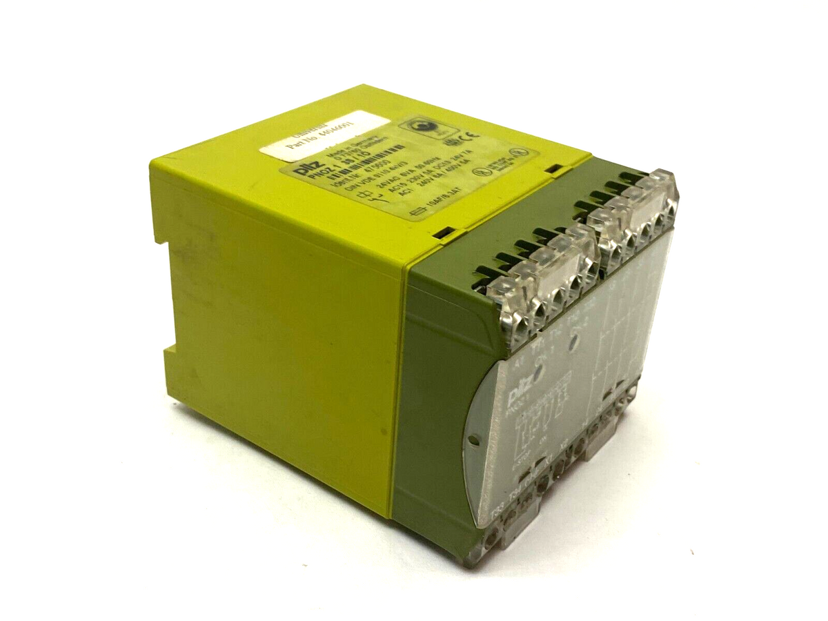 PNOZ 1 3S / 1Ö, 475600 | Pilz PNOZ 1 3S / 1Ö Safety Relay 24VAC 6VA 50-60Hz 475600 - Used - Maverick Industrial Sales