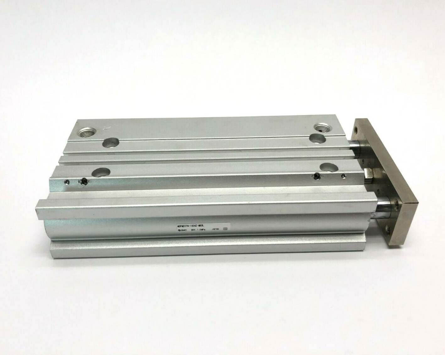 MGPM20TN-100AZ | SMC Compact Guide Slide Bearing Cylinder 20mm Bore 100mm Stroke - Used - Maverick Industrial Sales