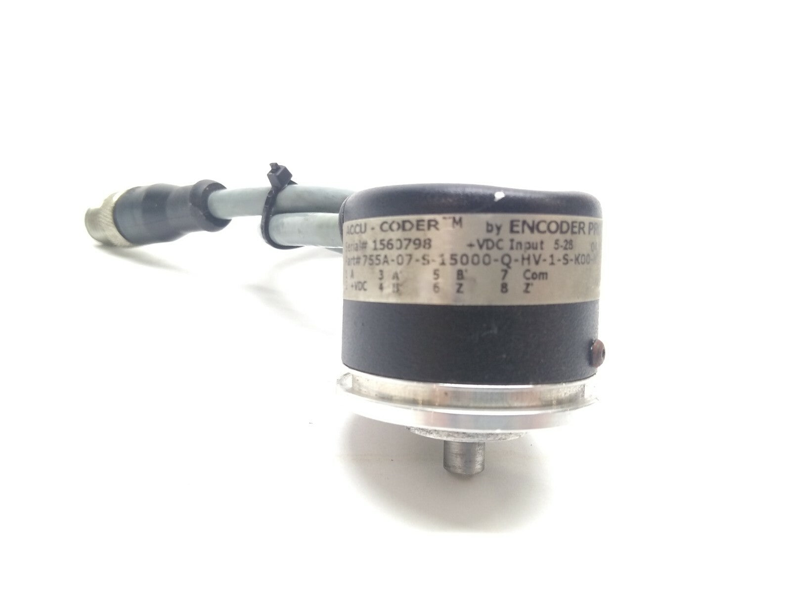 755A-07-S-15000-Q-HV-1-S-K00-N | ACCU CODER Incremental Shaft Encoder- Used - Maverick Industrial Sales