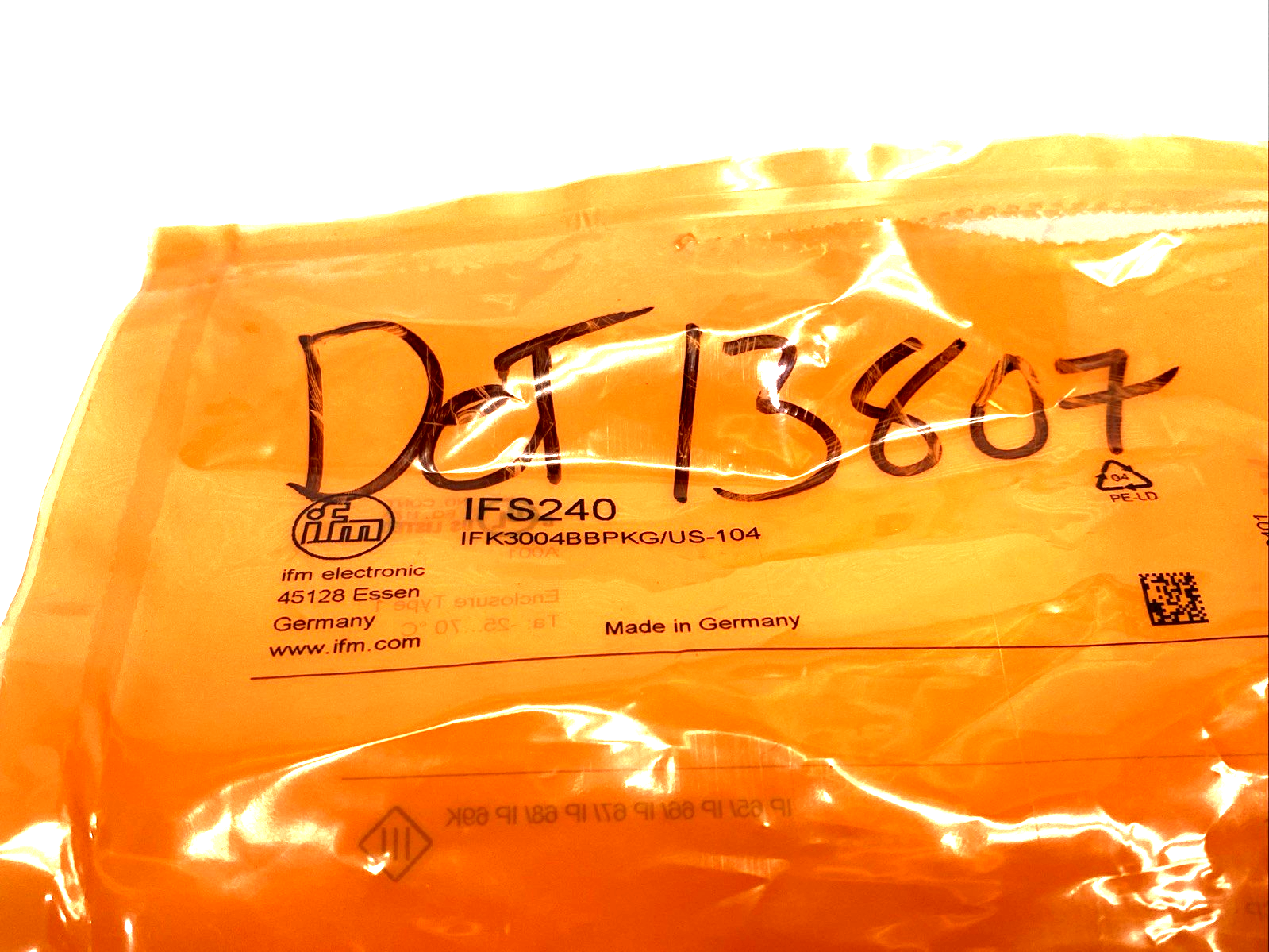 ifm IFS240 Inductive Sensor IFK3004BBPKG/US-104 - New – Open box - Maverick Industrial Sales