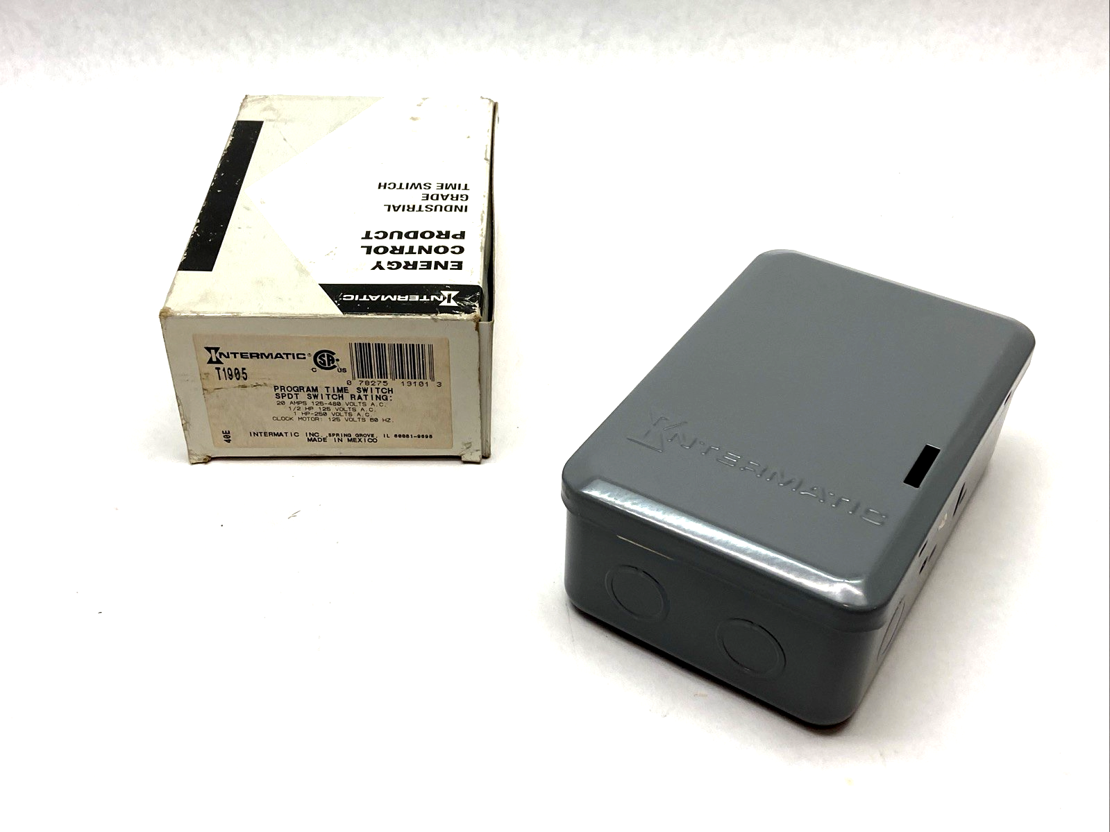 Intermatic T1905 Program Time Switch SPDT 20A 125-480VAC 1/2Hp 50Hz - New - Maverick Industrial Sales