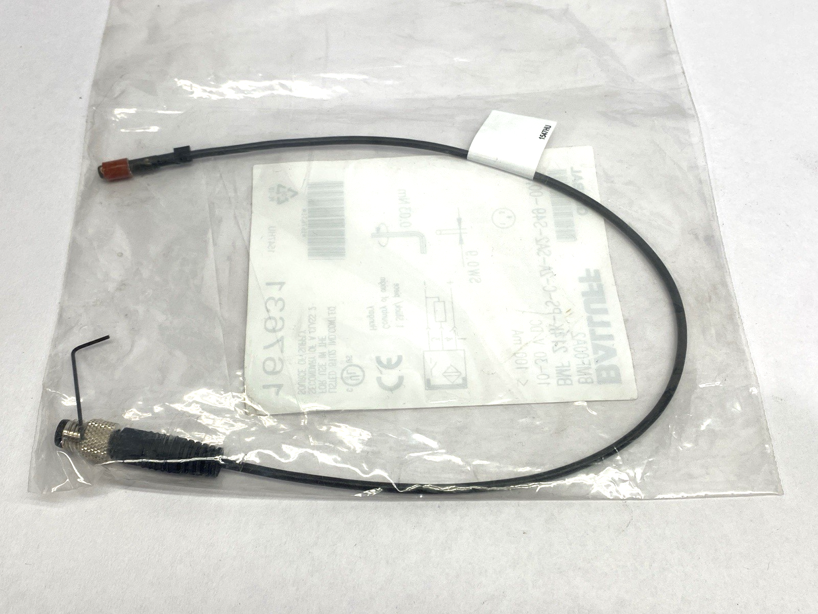 Balluff BMF 214K-PS-C-2A-SA2-S49-00,3 Magnetic Field Cylinder Sensor BMF00A2 - New – Open box - Maverick Industrial Sales