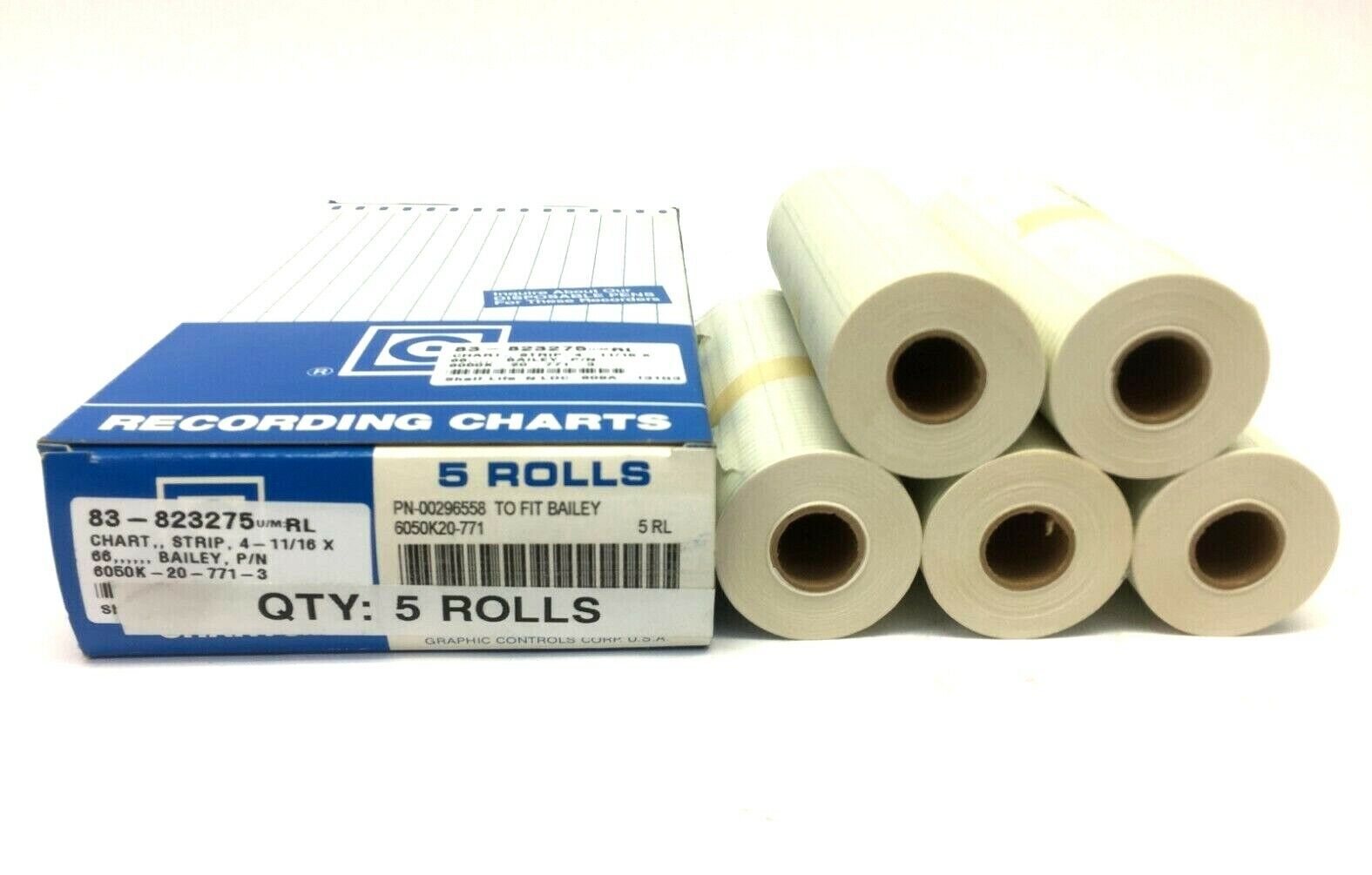 Graphic Controls 00296558 Recordings Charts PKG OF 5 - Used - Maverick Industrial Sales