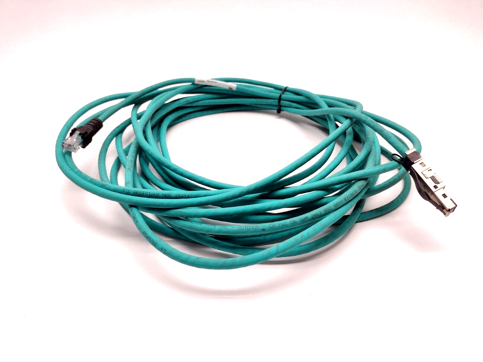 Turck RJ45 440-15M Ethernet Cordset Male RJ45 PVC 10m Length U3-01262 - Used - Maverick Industrial Sales