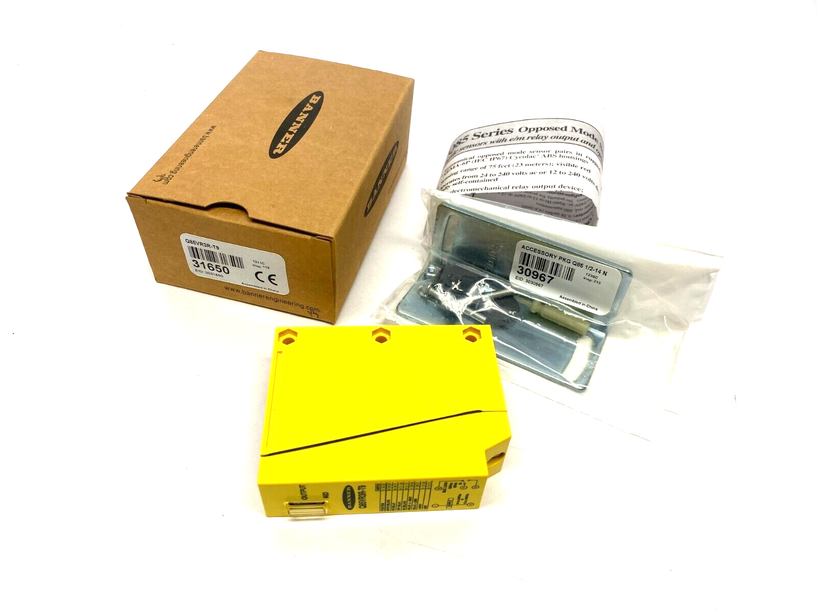 Sensore Fotoelettrico BANNER Q85VR3DL-T9-B – Usato In Buone Condizioni