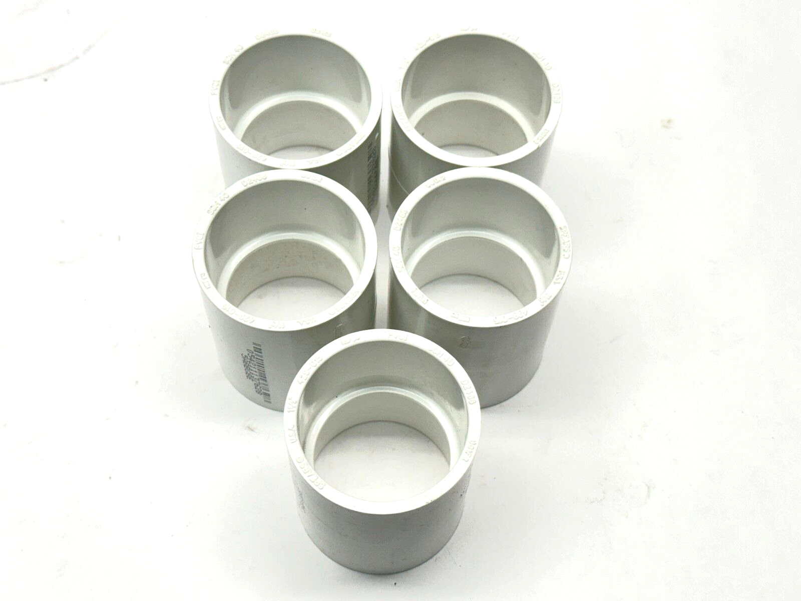 Spears 429-015 1-1/2 PVC Socket Coupling Schedule 40 LOT OF 5 - New – Open box - Maverick Industrial Sales