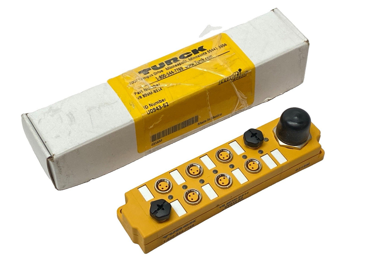 Turck VB 803M-BS14 8-Port Multibox M8 Picofast x8 M16 14 Pin U0943-62 - Maverick Industrial Sales
