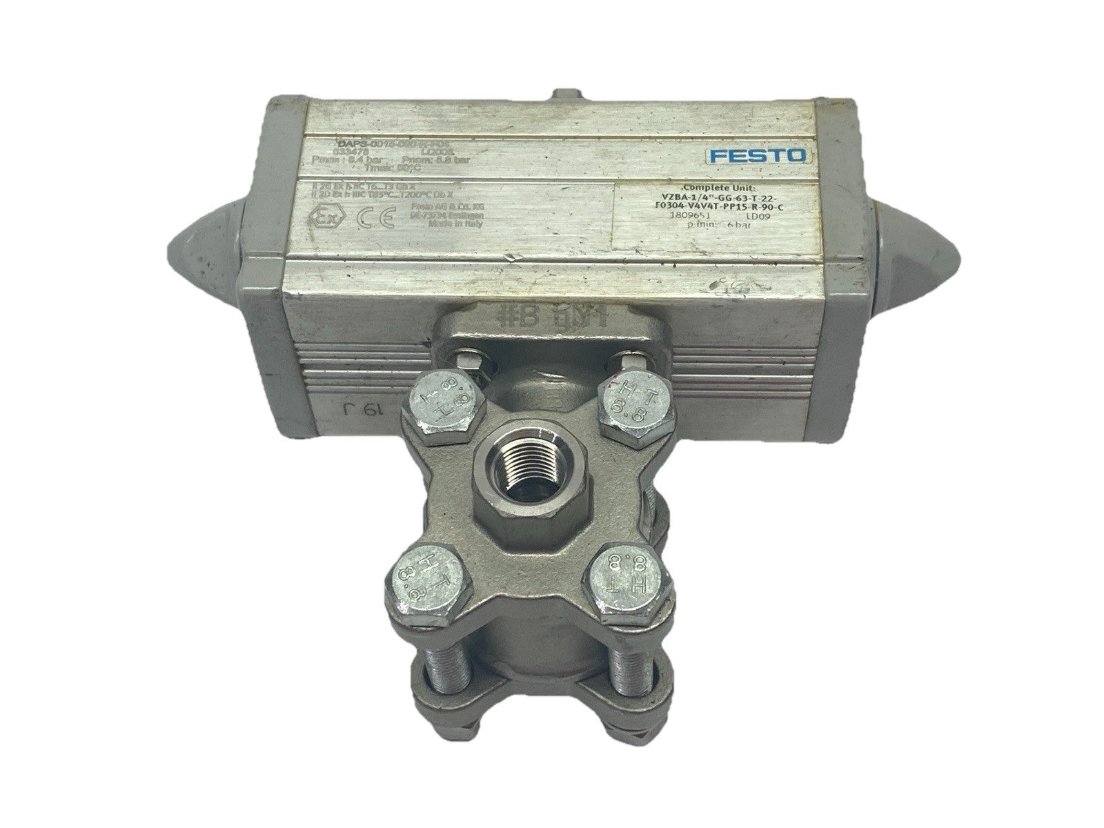 Festo VZBA-1/4"-GG-63-T-22-F0304-V4V4T-PP15-R-90-C Ball Actuator Unit 1809651 - Maverick Industrial Sales