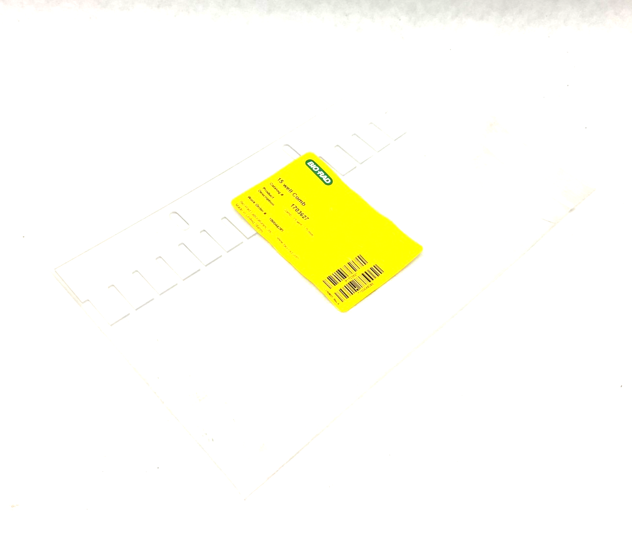 Bio Rad 1703627 Pulsed Field Electrophoresis Comb 15-Well for CHEF System - Maverick Industrial Sales