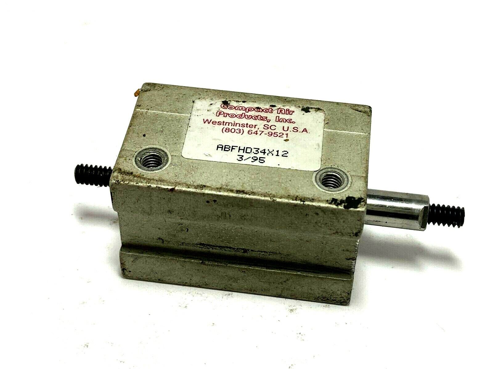 Compact ABFHD34X12 Cylinder 3/4" Bore 1/2" Stroke - Used - Maverick Industrial Sales