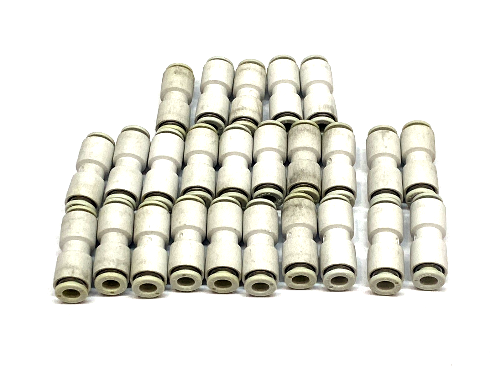 KQ2H06-00A | SMC One-Touch Straight Union Fitting 6mm Tube LOT OF 25 - Used - Maverick Industrial Sales