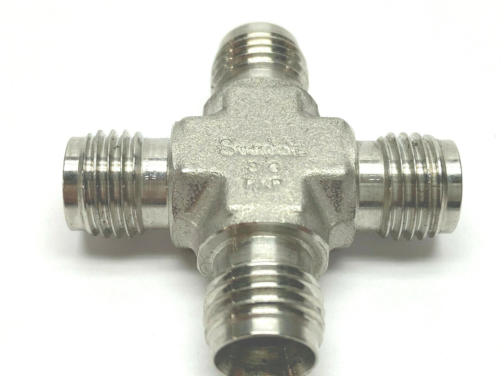 Swagelok 7/16" Male Cross Union Stainless Steel - Used - Maverick Industrial Sales