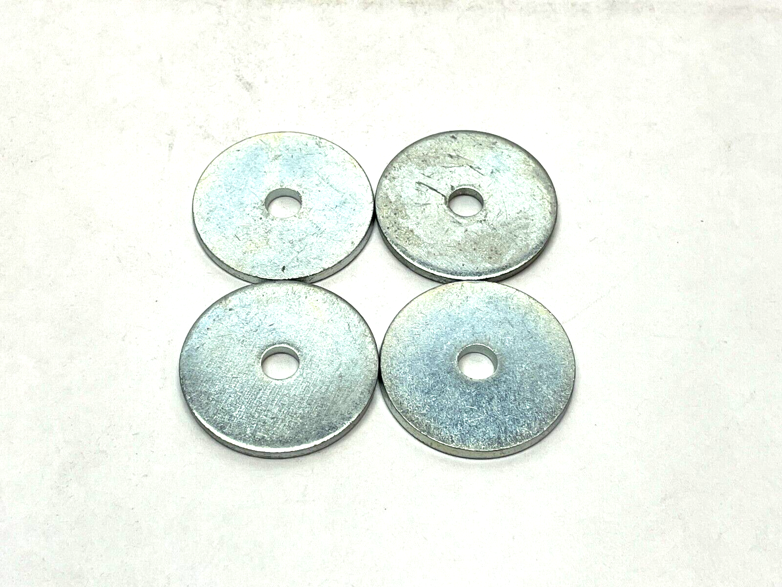 1/4" Fender Flat Washer Steel Zinc-Plated 9/32" ID 1-1/2" OD 1/8" Thick LOT OF 4 - Maverick Industrial Sales