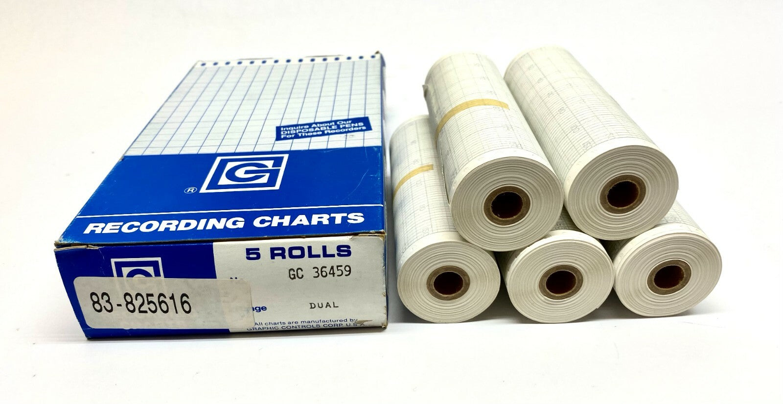 Graphic Controls GC 36459 Recording Charts Dual Range PKG OF 5 - Maverick Industrial Sales