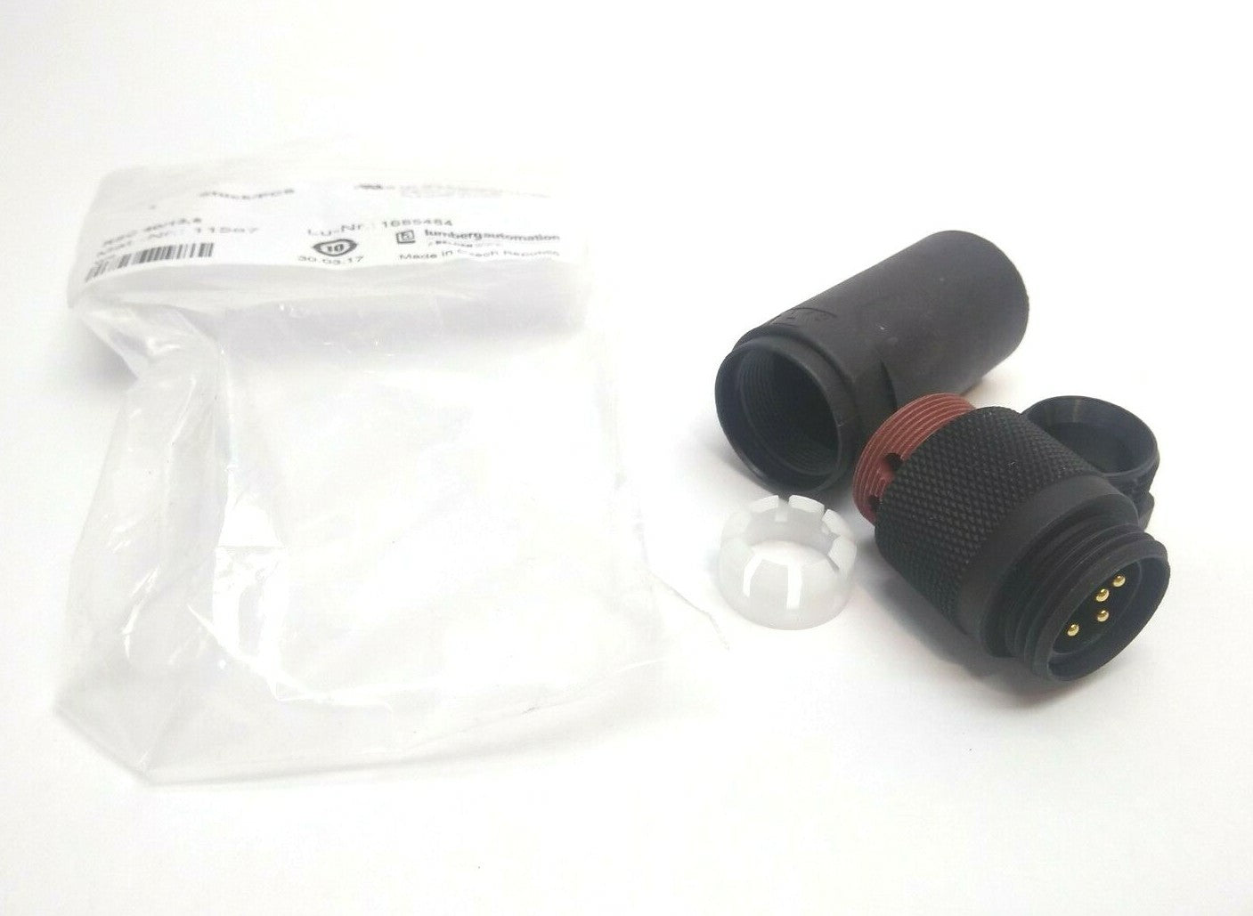 11587,RSC 40/13,5 | Lumberg Automation RSC 40/13,5 4-Pin Male Connector, 11587 - New – Open box - Maverick Industrial Sales