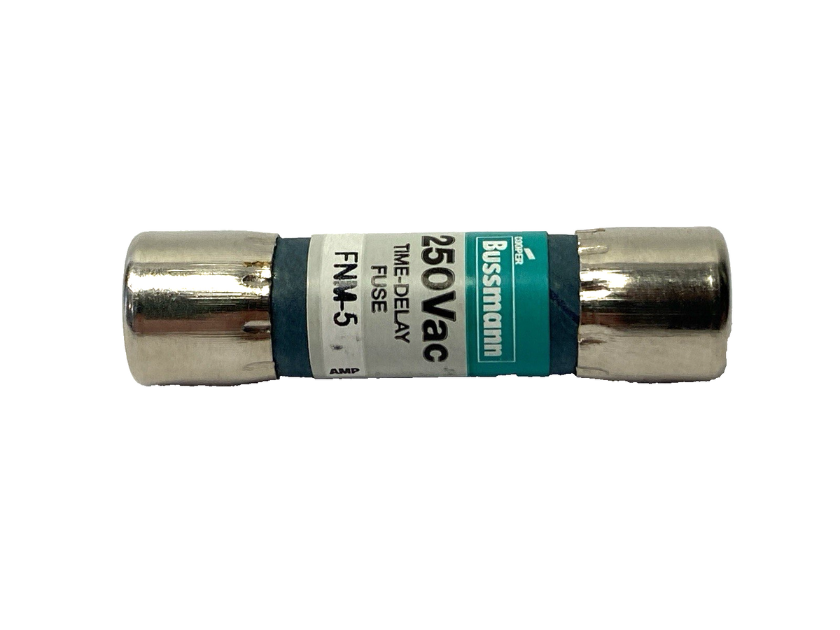 FNM-5 | Cooper Bussmann Time-Delay Midget Fuse 250V 5A LOT OF 2- New – Open box - Maverick Industrial Sales