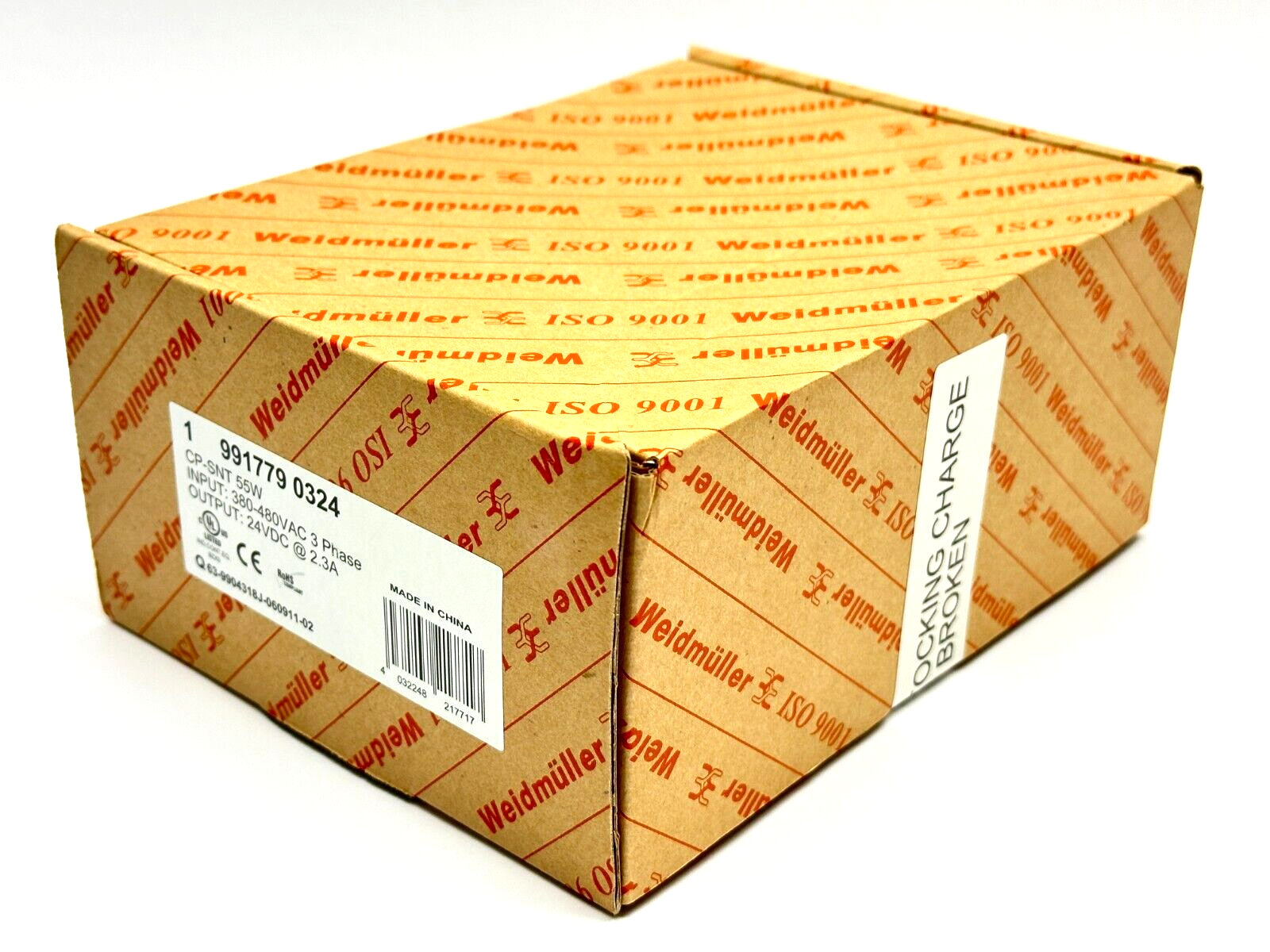 Weidmuller 991779 0324 CP-SNT 55W Power Supply 380-480VAC / 2.3A 24VDC - New - Maverick Industrial Sales