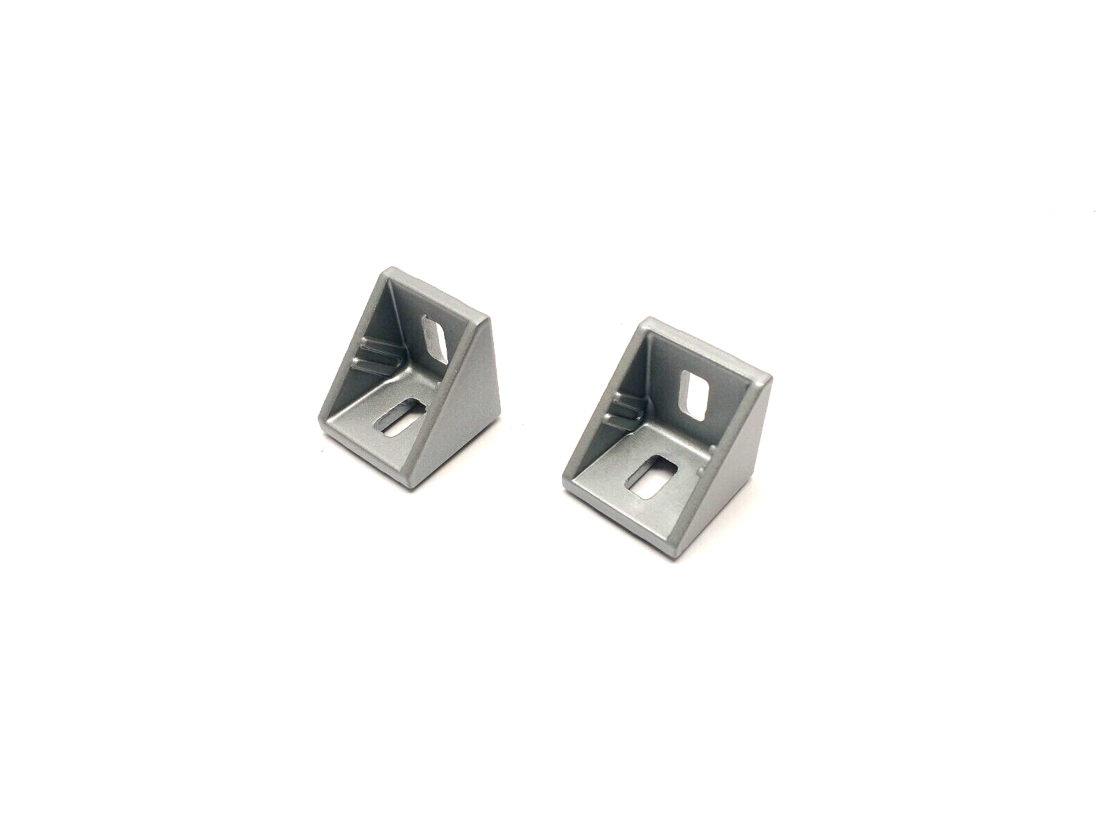 14065 | 80/20 30 Series 2-Hole 28mm Slotted Inside Corner w/ Dual Support LOT OF 2 - New – Open box - Maverick Industrial Sales
