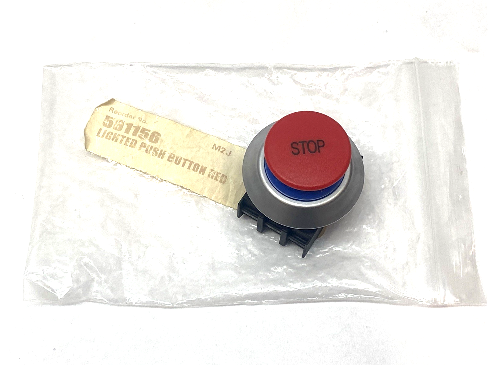 581156 | Frey Maschinenbau Lighted Push Button, RED, STOP Button M2F - New – Open box - Maverick Industrial Sales