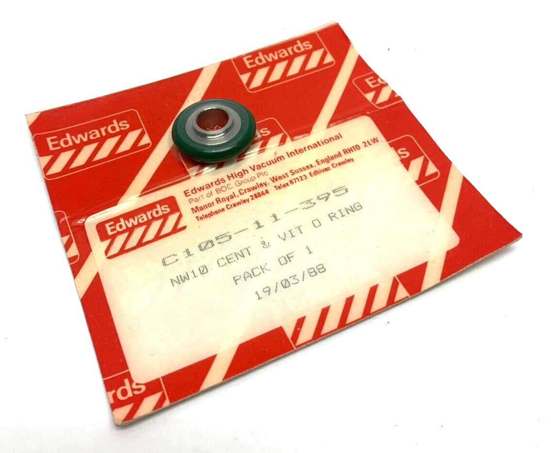 Edwards High Vacuum C105-11-395 Centering O-Ring Viton Stainless Steel - Maverick Industrial Sales
