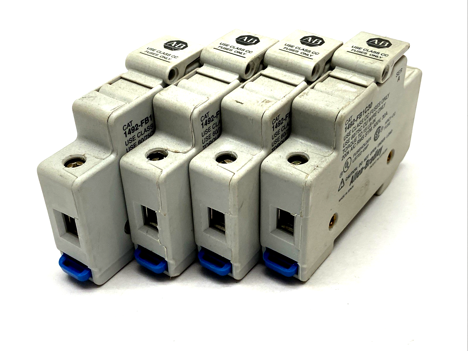 1492-FB1C30 | Allen Bradley Ser. A Fuse Holder LOT OF 4 - Used - Maverick Industrial Sales