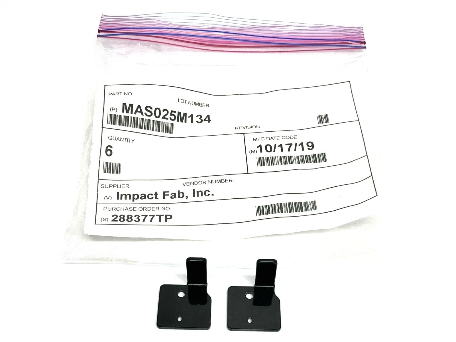 MAS025M134 | Impact Fab Bracket 1" L x 7/8" W x 1" H LOT OF 2 - New - Maverick Industrial Sales