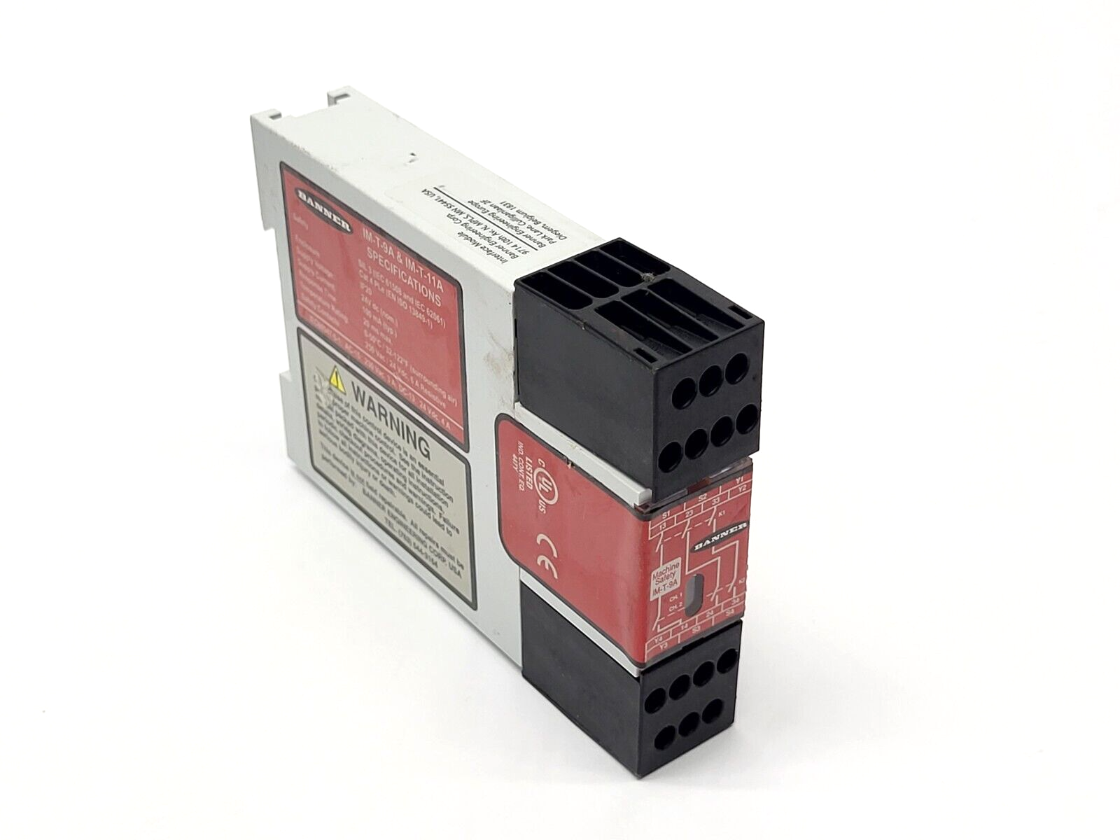 IM-T-9A | Banner Light Curtain Safety Relay Module 61425 - For parts or not working - Maverick Industrial Sales