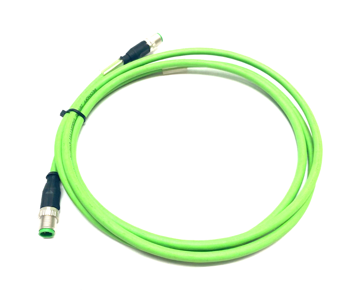 Beckhoff ZK1090-6161-0020 Double Ended EtherCAT Cable M12 4-Pin 2m Length 042269 - Maverick Industrial Sales