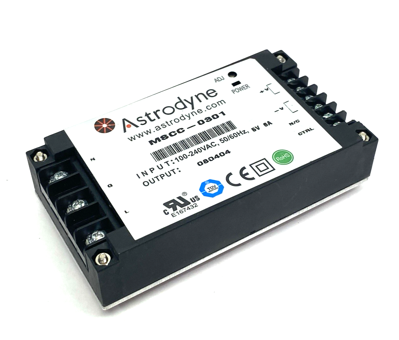 Astrodyne MSCC-0301 Chassis Mount Ultraminiature Switching Power Supply - Maverick Industrial Sales