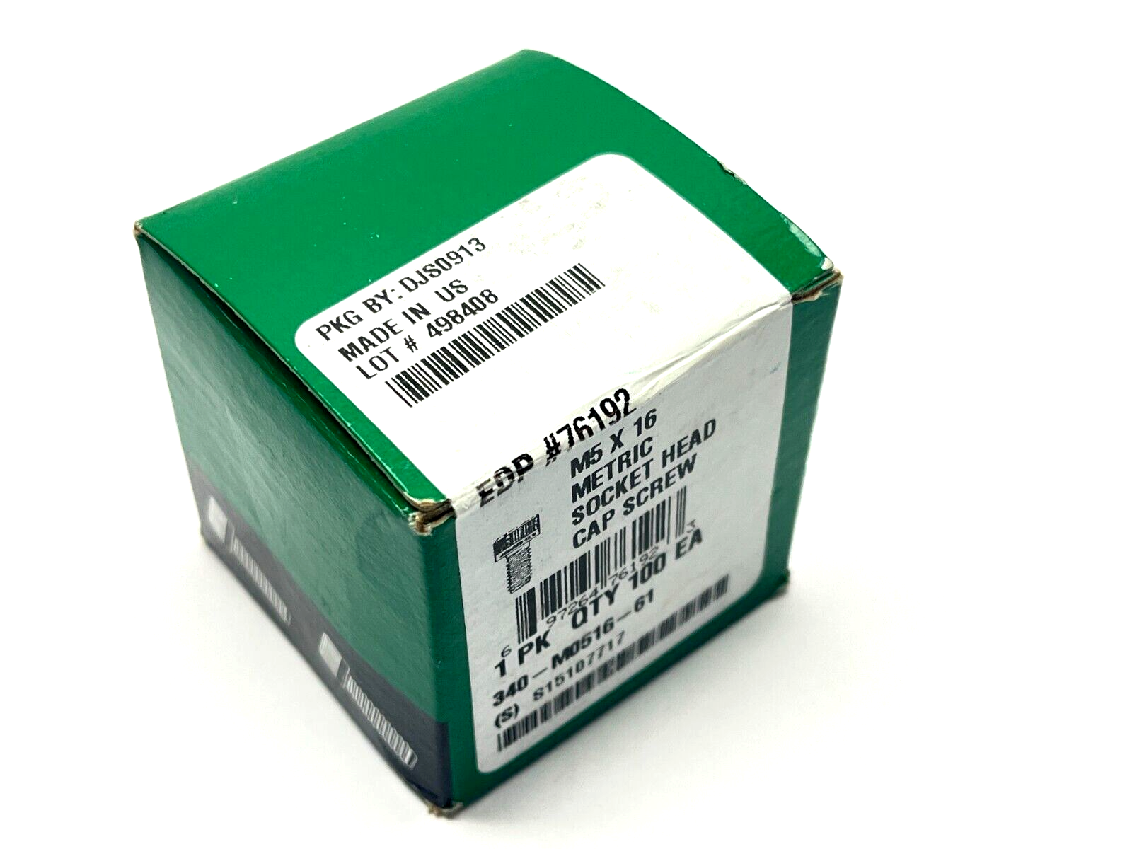 340-M0516-61 | Decorah Metric Socket Head Cap Screw M5 x 16mm BOX OF 100 - New - Maverick Industrial Sales