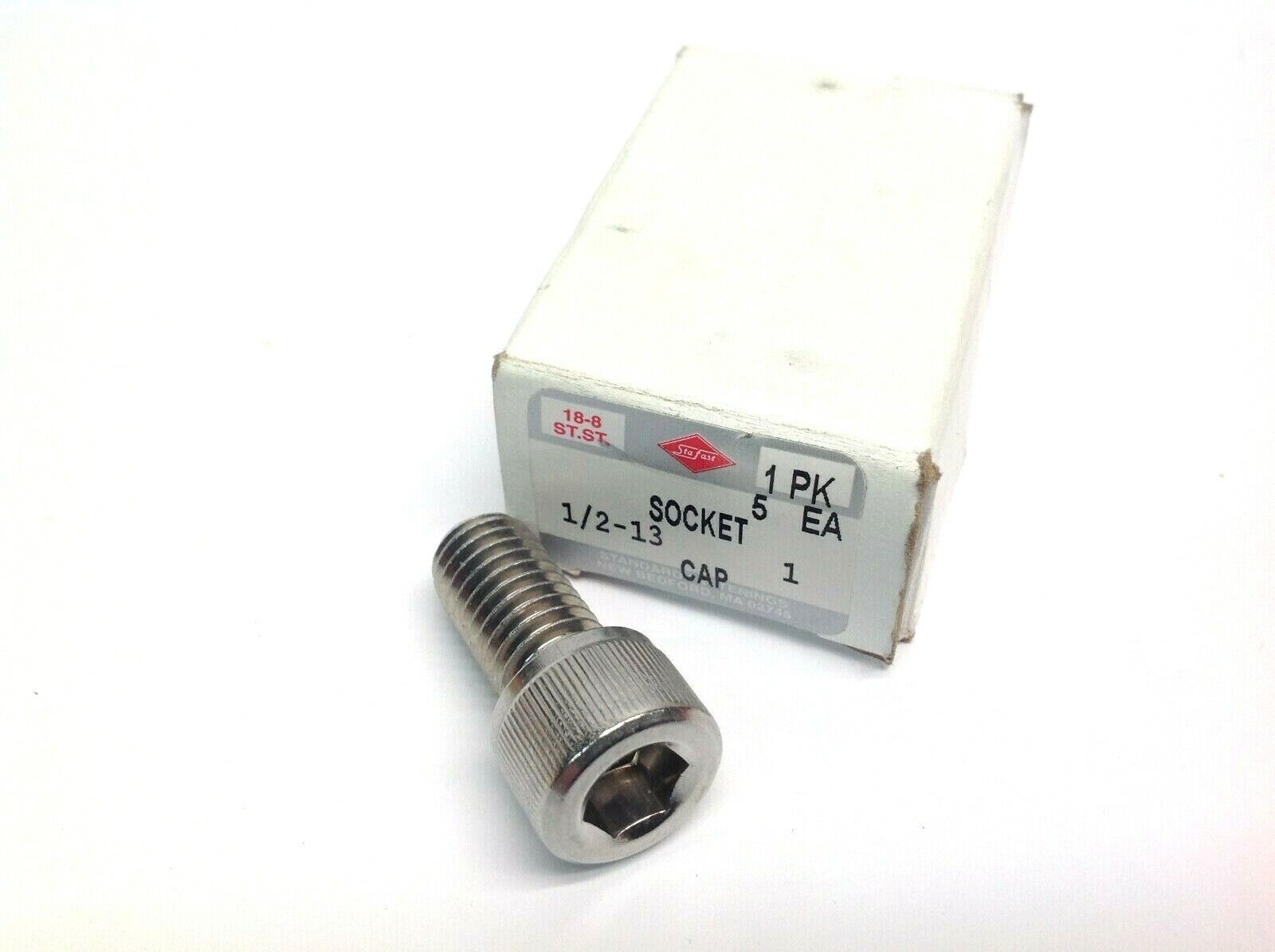 3SSCS98C100 | StaFast Socket Head Cap Screws 1/2"-13 x 1" BOX OF 5 - New - Maverick Industrial Sales