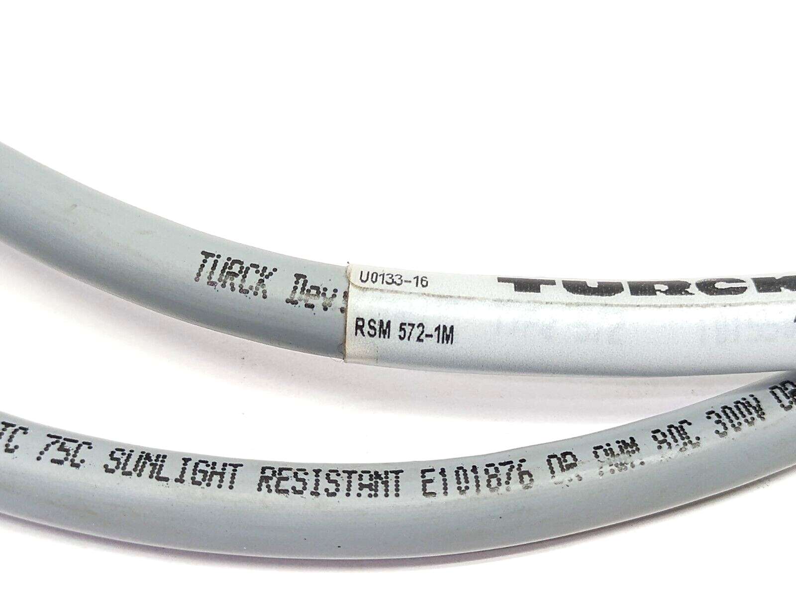 U0133-16, RSM 572-1M | Turck RSM 572-1M Cordset 7/8" Male 5-Pin To Leads 1m U0133-16 - New Other - Maverick Industrial Sales