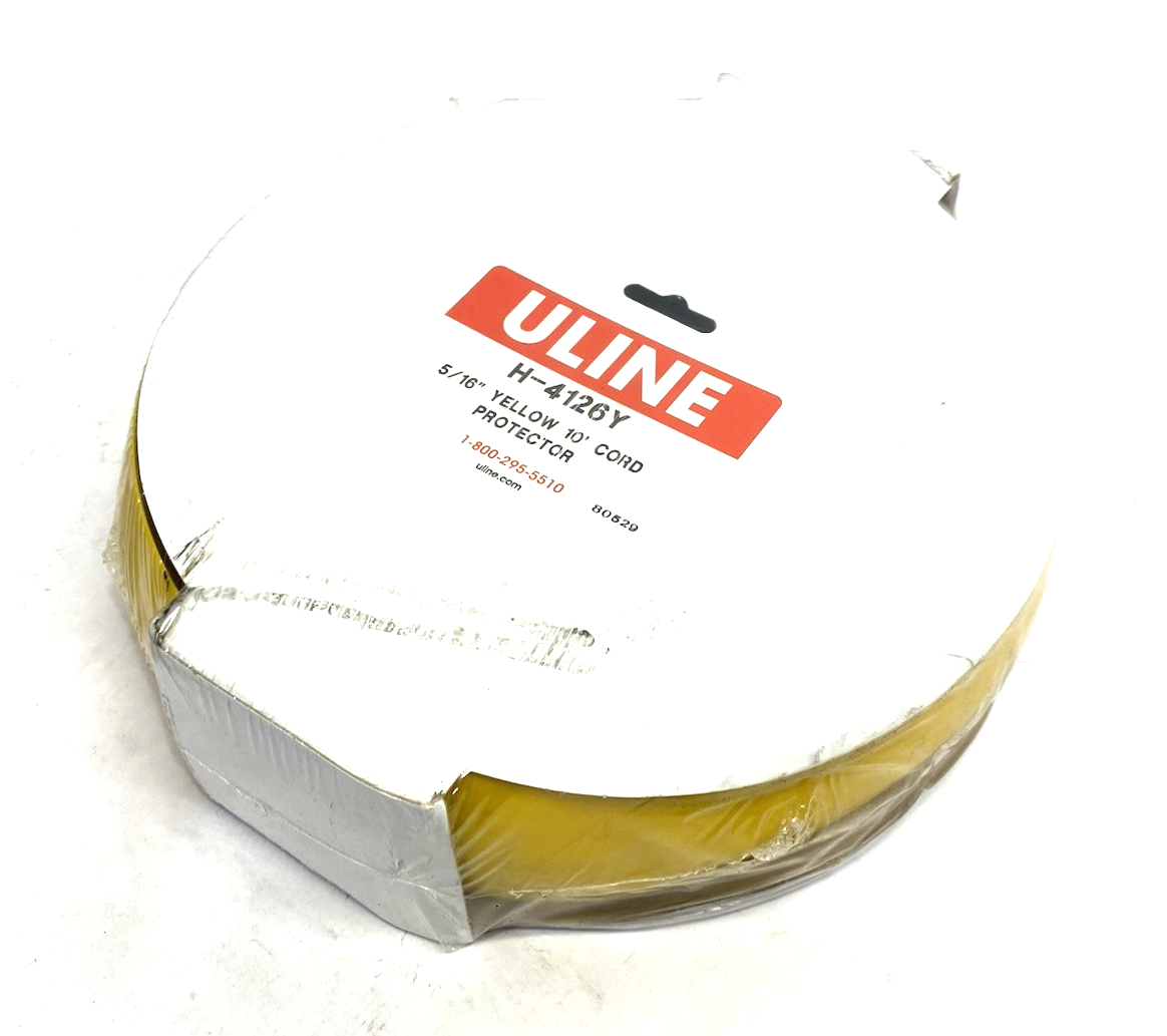 Uline H-4126Y Flexible Tapered Profile 5/16" Yellow Cord Protector 10ft - Maverick Industrial Sales