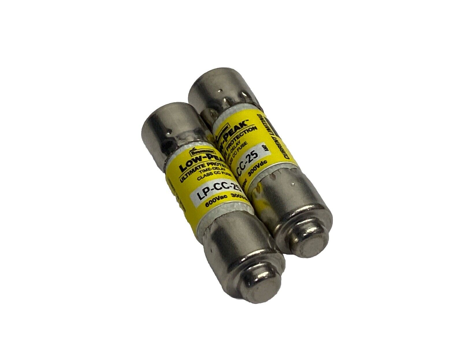 Bussmann LP-CC-25 Low-Peak Time Delay Fuse 25A 600VAC 300VDC LOT OF 2 - Maverick Industrial Sales