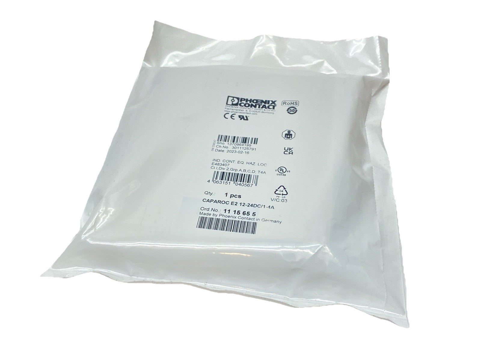 CAPAROC E2 12-24DC/1-4A | Phoenix Contact Electronic Circuit Breaker 1115655 - New - Maverick Industrial Sales