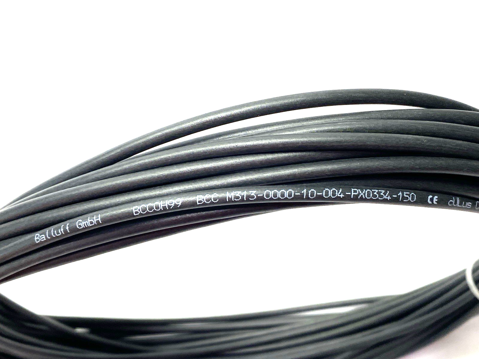 Balluff BCC M313-0000-10-004-PX0334-150 Single Ended Cordset M8 15m BCC0H99 - New – Open box - Maverick Industrial Sales