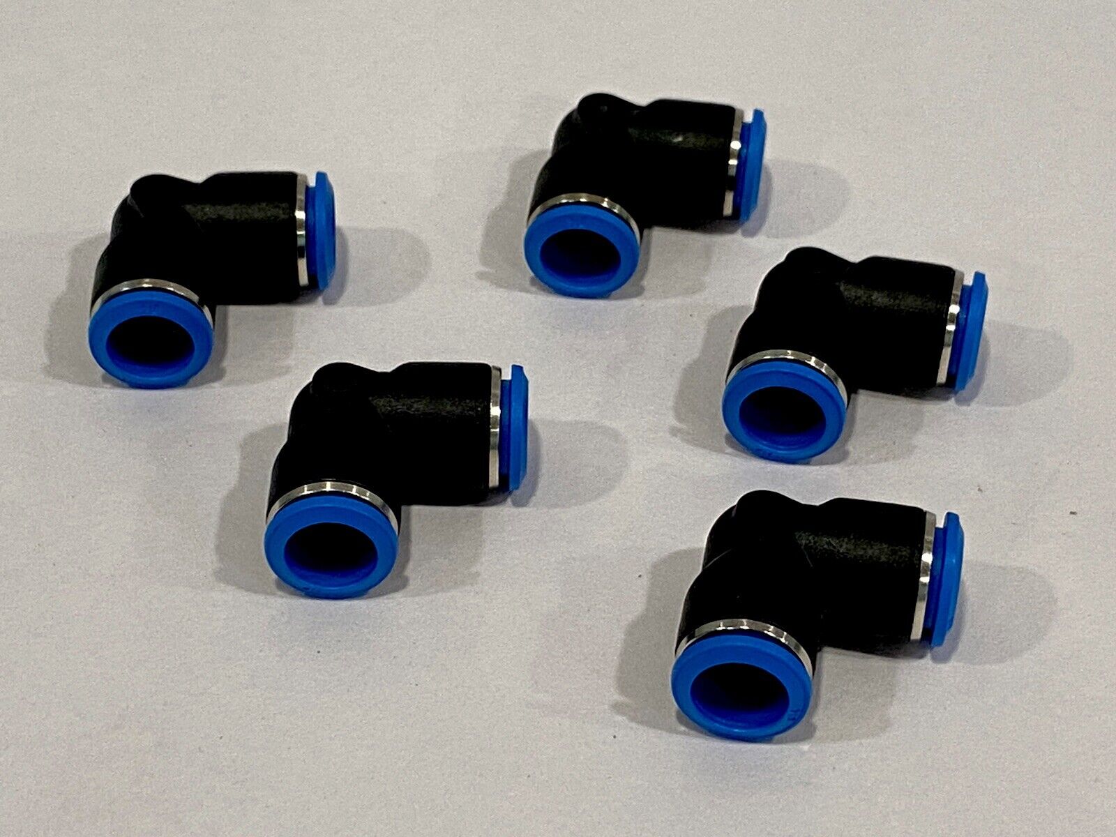 14mm x 14mm Pneumatic Elbow Push Connect LOT OF 5 - New – Open box - Maverick Industrial Sales