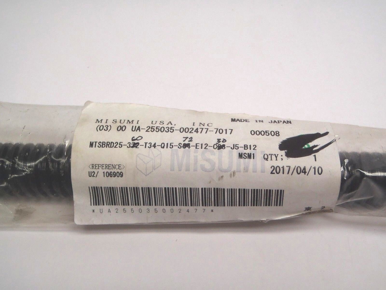 Misumi MTSBRD25-360-T34-Q15-S72-E12-C30-J5-B12 Lead Screw One End Stepped - New – Open box - Maverick Industrial Sales