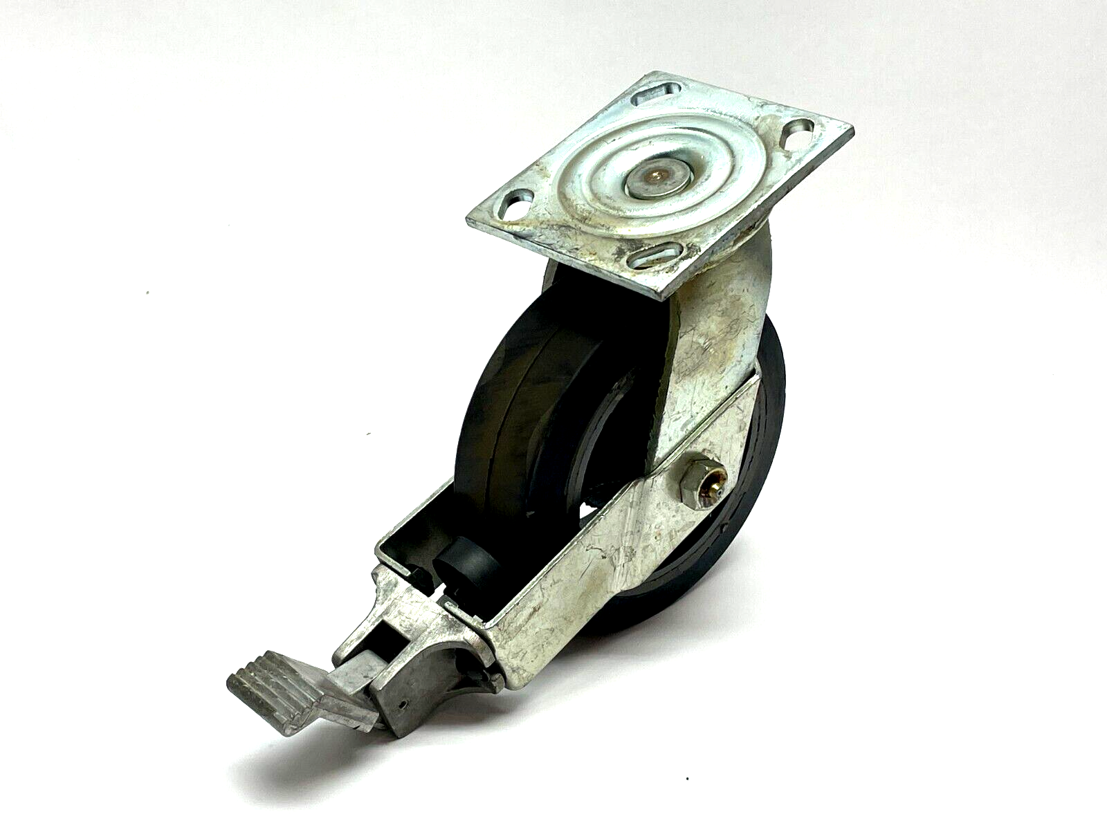 Albion 6" Diameter Caster w/ Face Brake - Used - Maverick Industrial Sales