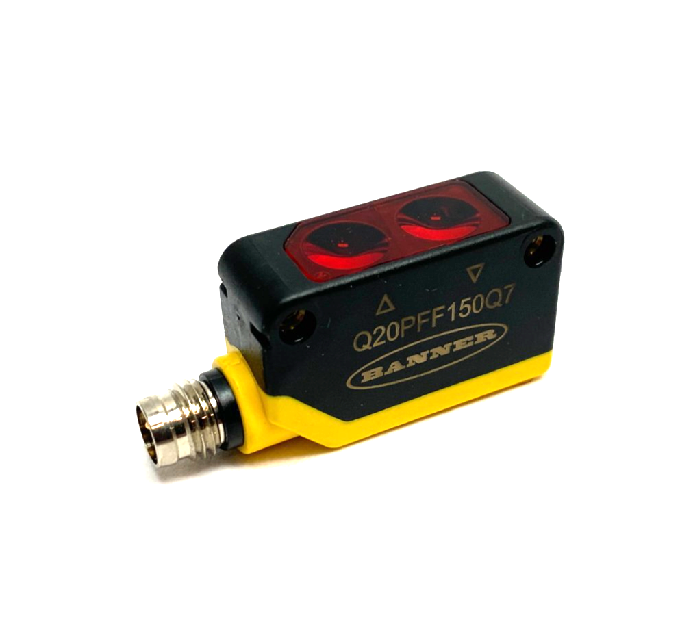 Banner Q20PFF150Q7 WORLD-BEAM Fixed-Field Photoelectric Sensor M8 4-Pin 78156 - Maverick Industrial Sales