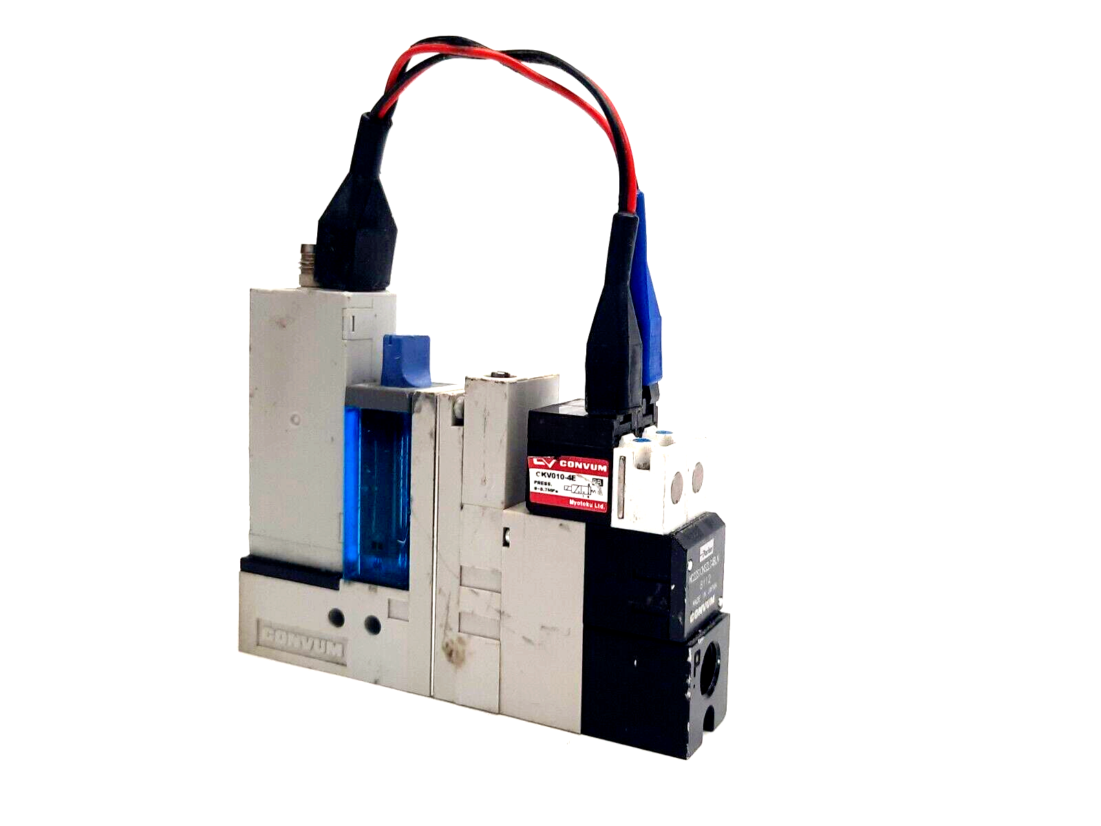 Parker Convum MC22S10HSZLC4BLN Vacuum Generator w/ MVS-201-PCP - Used - Maverick Industrial Sales