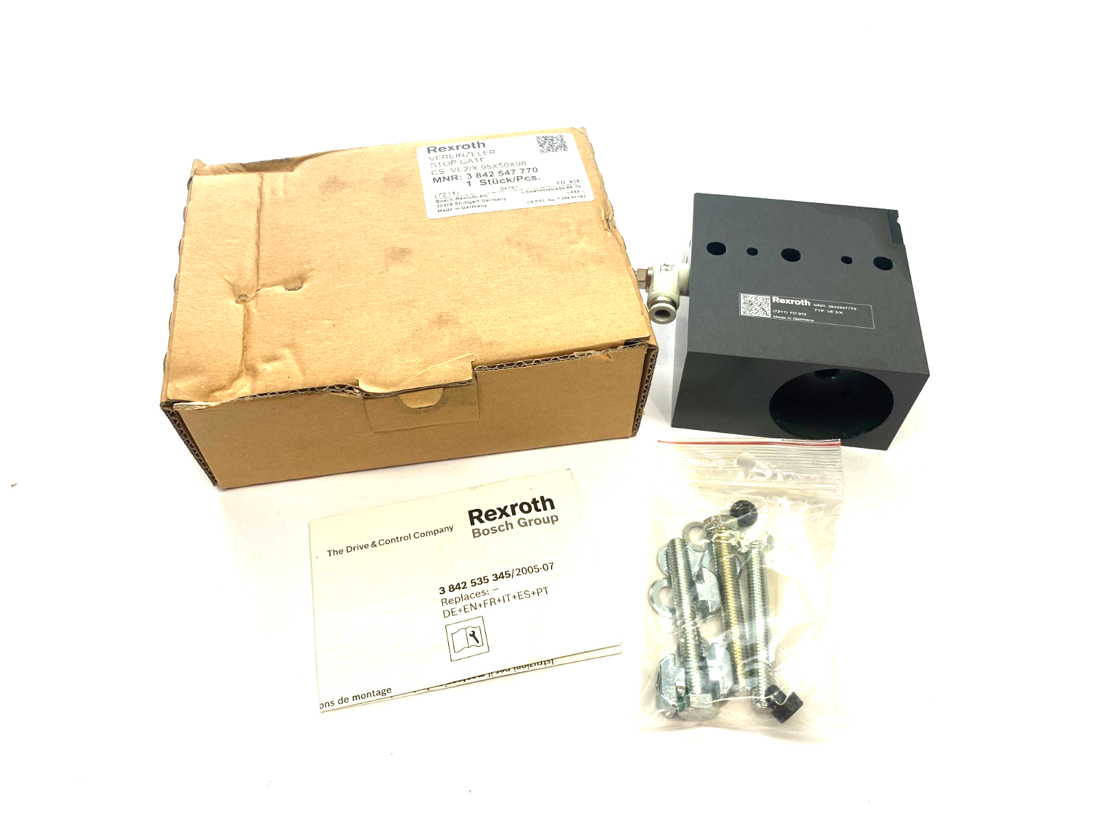 Bosch Rexroth 3842547770 Stop Gate VE2/H - Maverick Industrial Sales