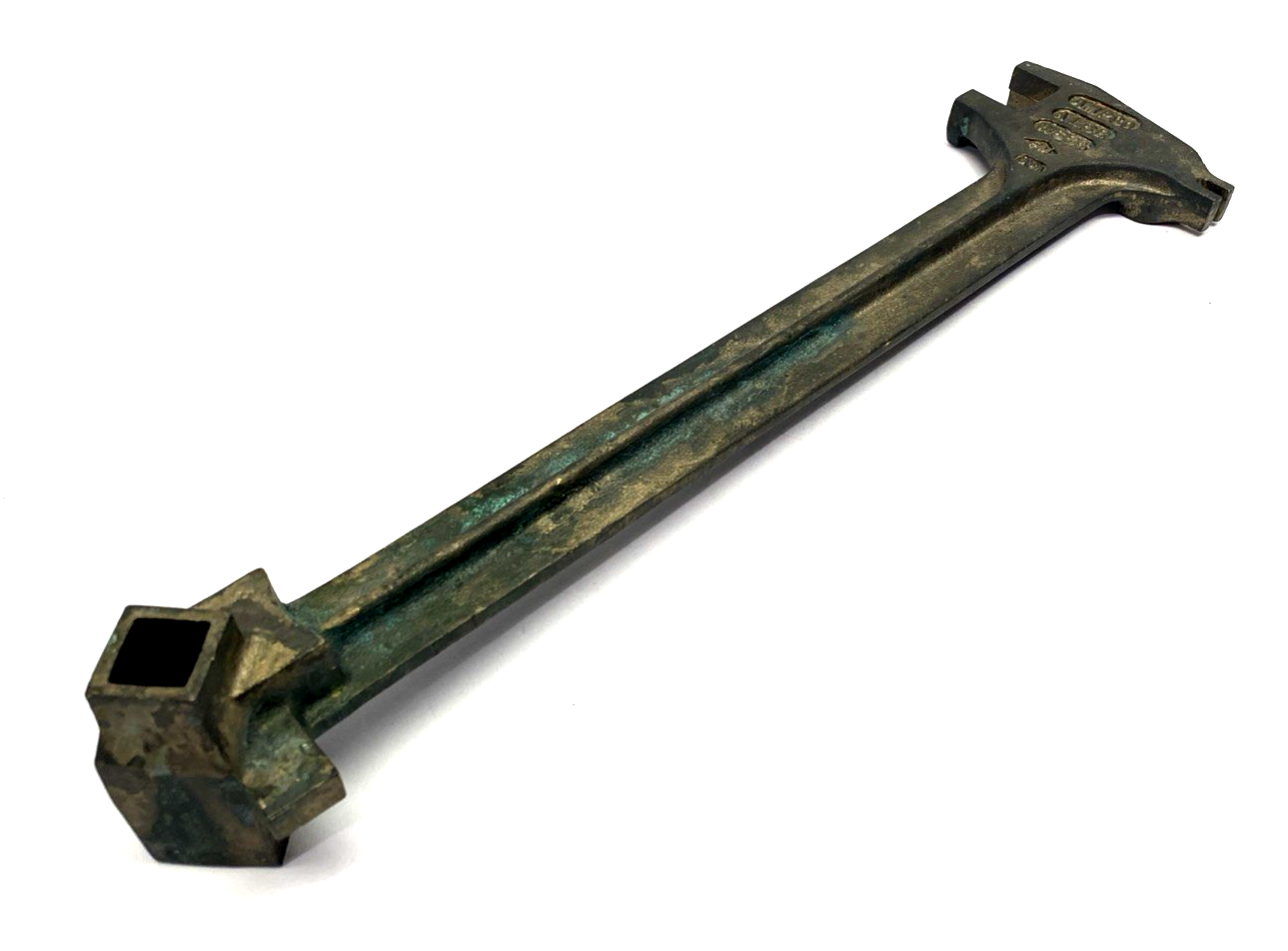 Ampco W58S Non-Sparking Drum Plug/Bung Wrench, Aluminum Bronze, 15" Length - Used - Maverick Industrial Sales