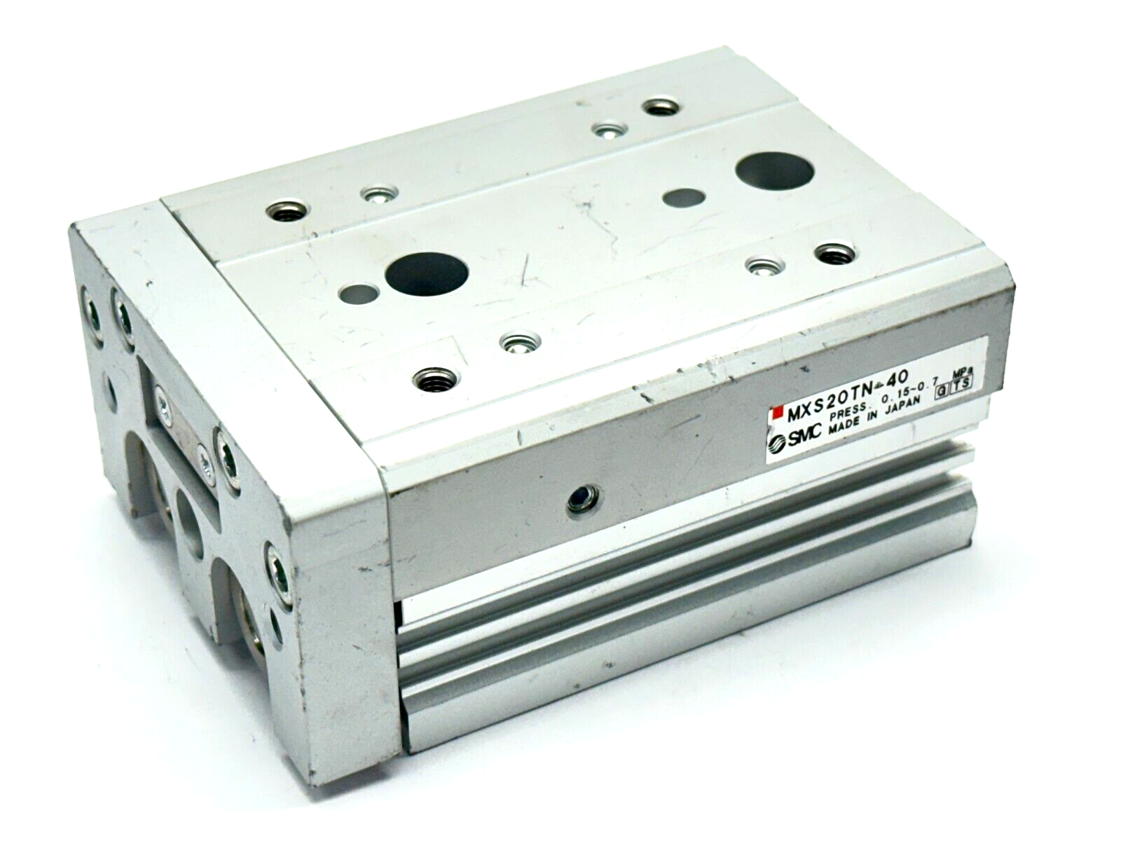 MXS20TN-40 | SMC Guided Cylinder Slide Table 20mm Bore 40mm Stroke - Used - Maverick Industrial Sales