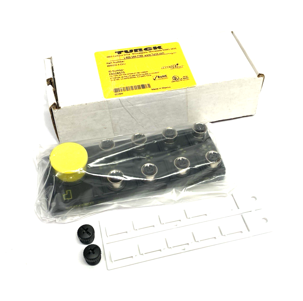 8MB12Z-4-CS12 | Turck multibox Junction Box, 8-Port M12, M23 Homerun, E8028573 - New Other - Maverick Industrial Sales