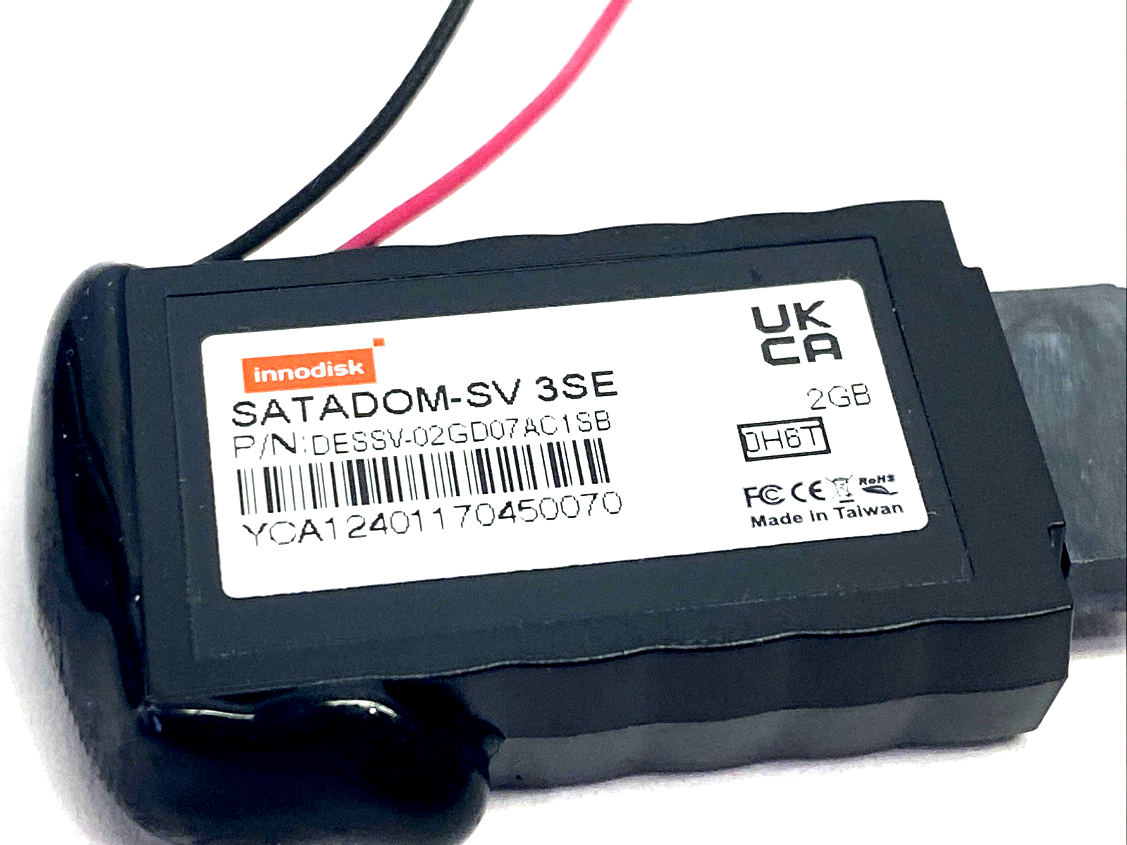 innodisk DESSV-02GD07AC1SB Drive SATADOM-SV 3SE 2GB - New – Open box - Maverick Industrial Sales