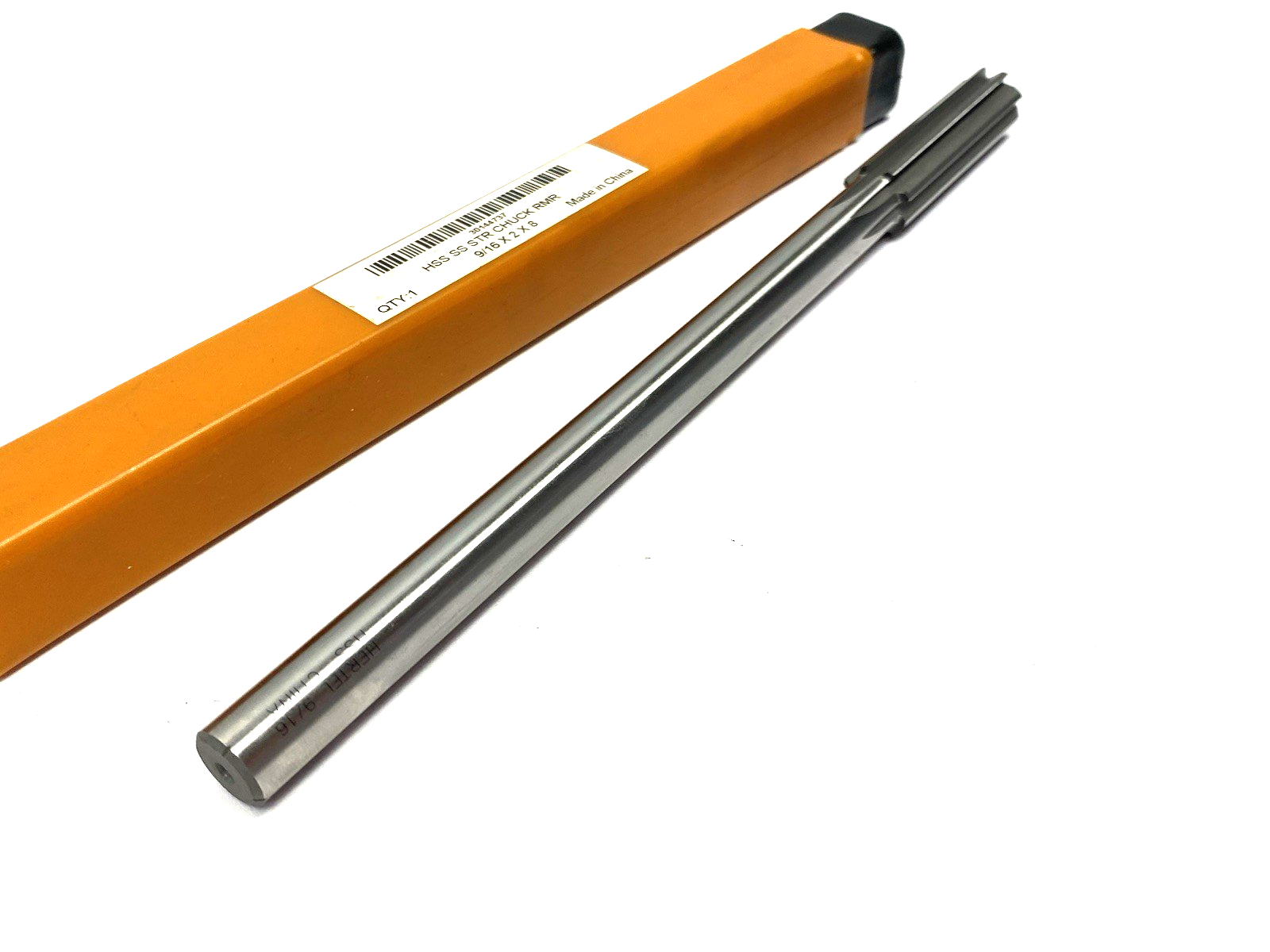 Hertel 30144737 Chucking Reamer: 9/16", 8" OAL, 2" Flute Length, Straight, HSS - Maverick Industrial Sales